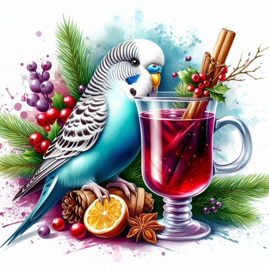 Andulka modrá - vánoce