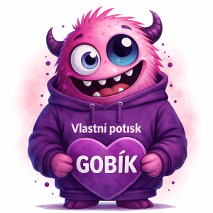 1.Dětská mikina s vlastním potiskem