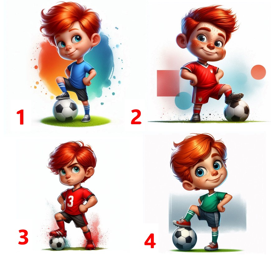 Malý fotbalista - 4 motivy