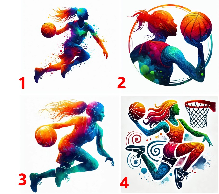 Basket žena - 4 motivy