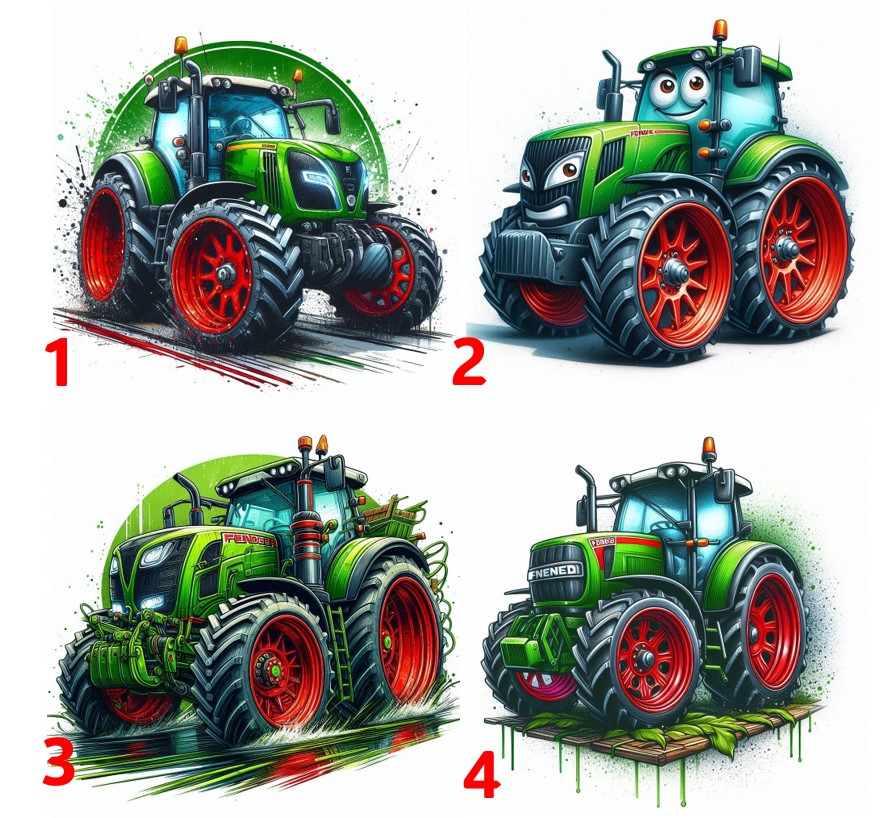 Traktor Fendt - 4 motivy