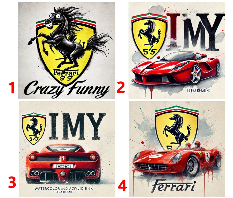 Ferrari - 4 motivy