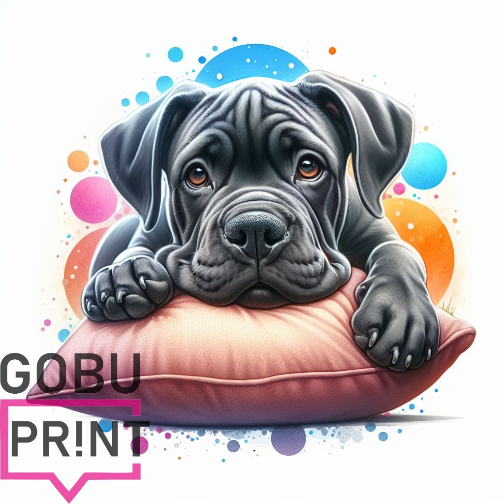 Cane corso na polštáři