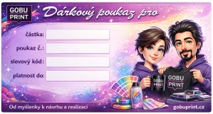 Dárkový poukaz GOBU print