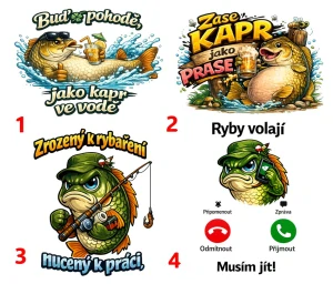 Vtipný kapr - 4 motivy