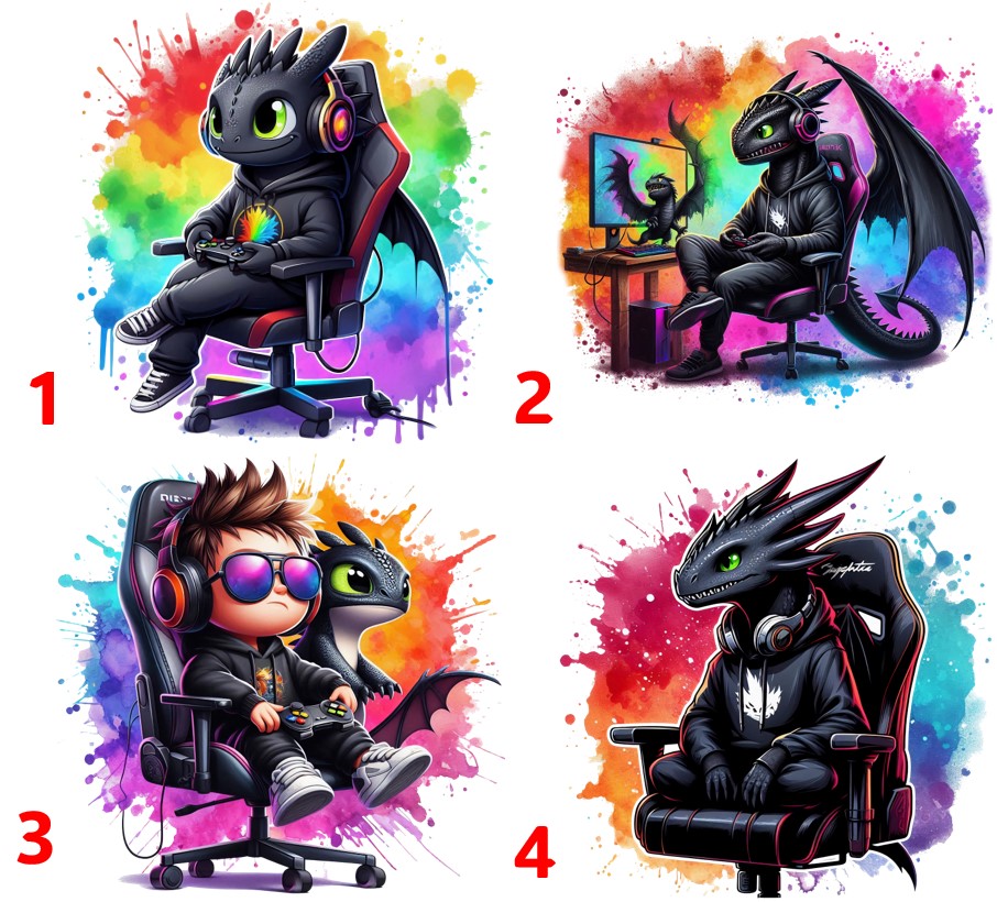 Gamer postavy VII - 4 motivy