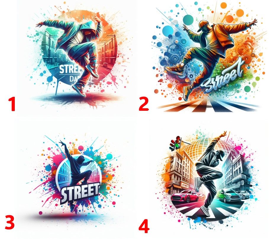 Street tanec - 4 motivy