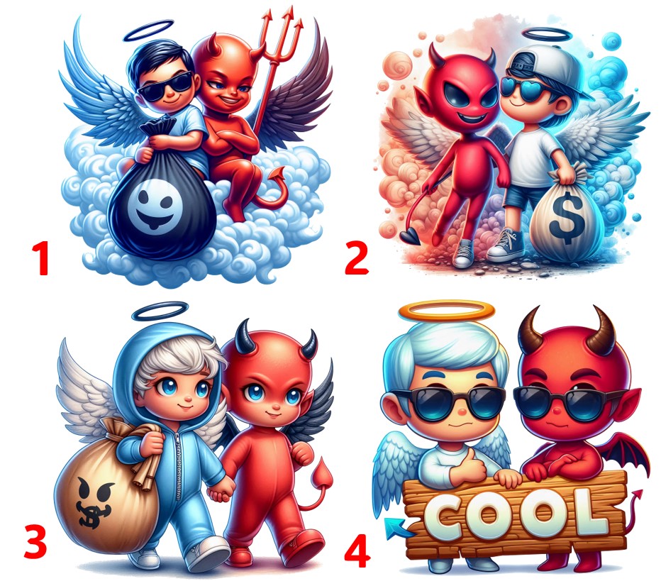 Andílek a čertík II - 4 motivy