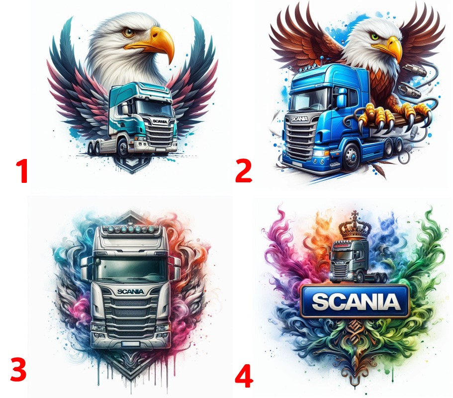 Scania kamion - 4 motivy