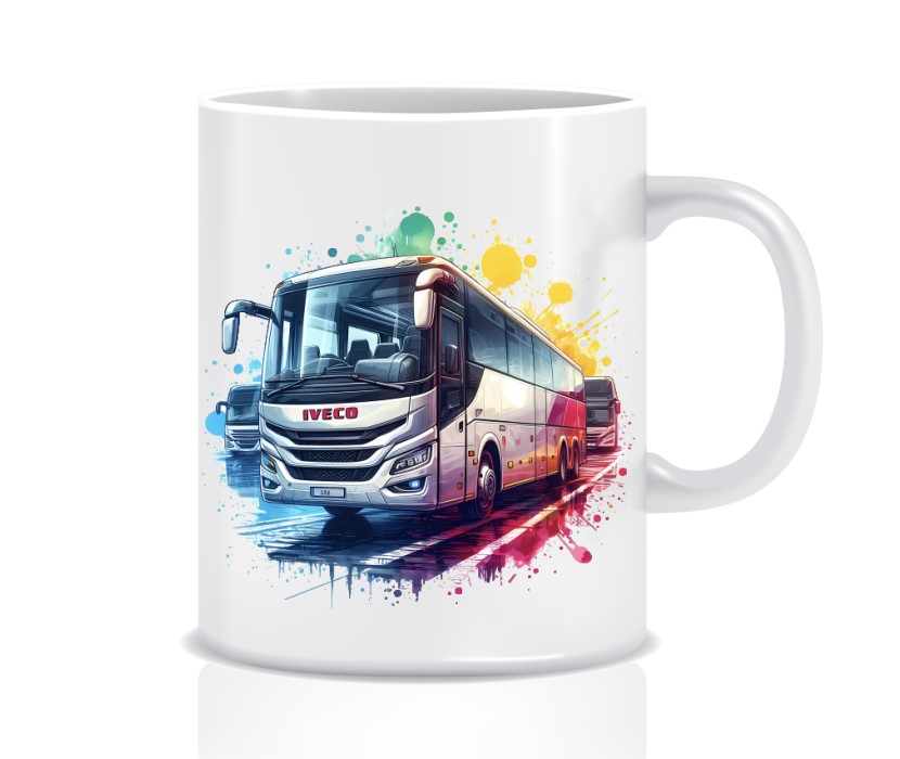 Keramický hrnek - autobus