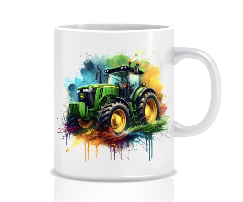 Keramický hrnek - traktor John Deer