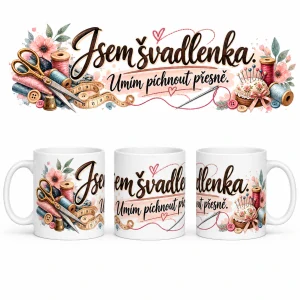Keramický hrnek - švadlena