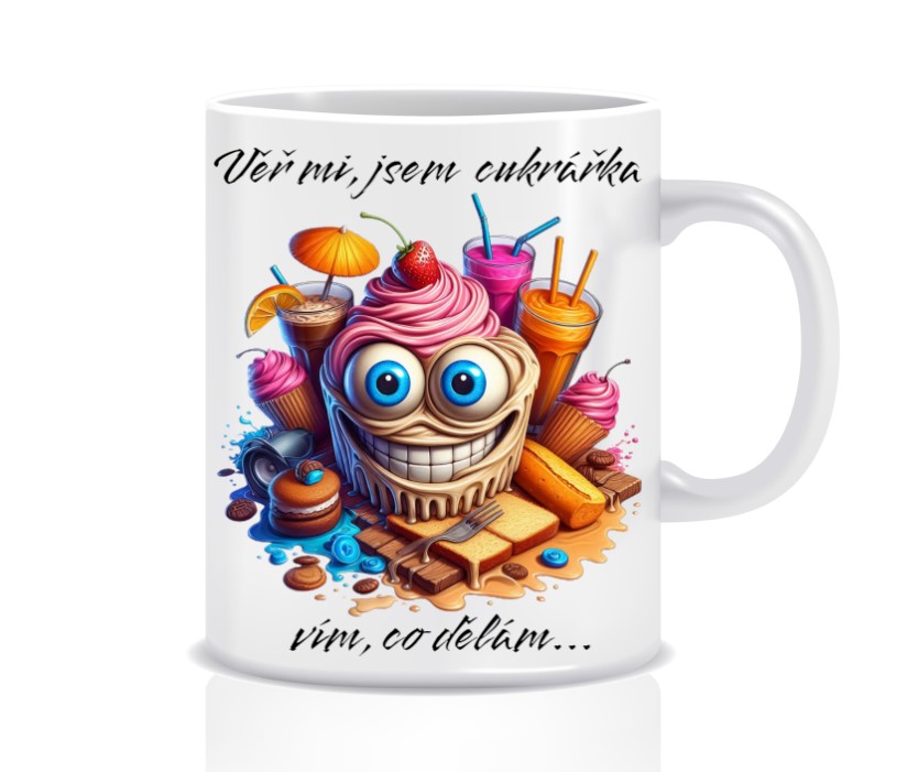 Keramický hrnek - cukrářka