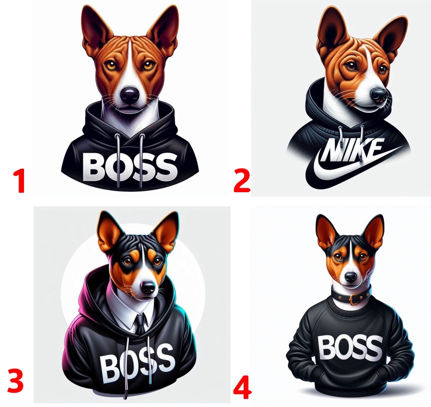 Basenji boss - 4 motivy