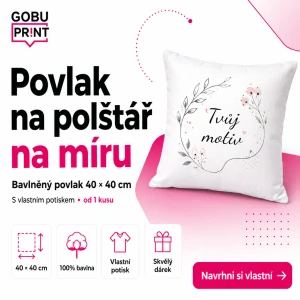 Povlak na polštář s vlastním potiskem