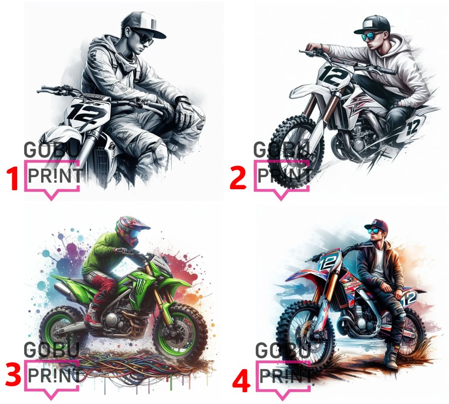 Moto cross - 4 motivy