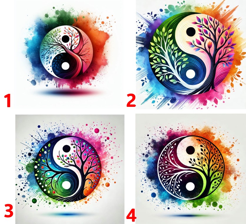 Strom jing jang - 4 motivy