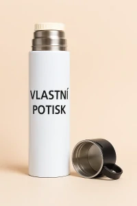 2. Termoska s hrníčkem a vlastním potiskem