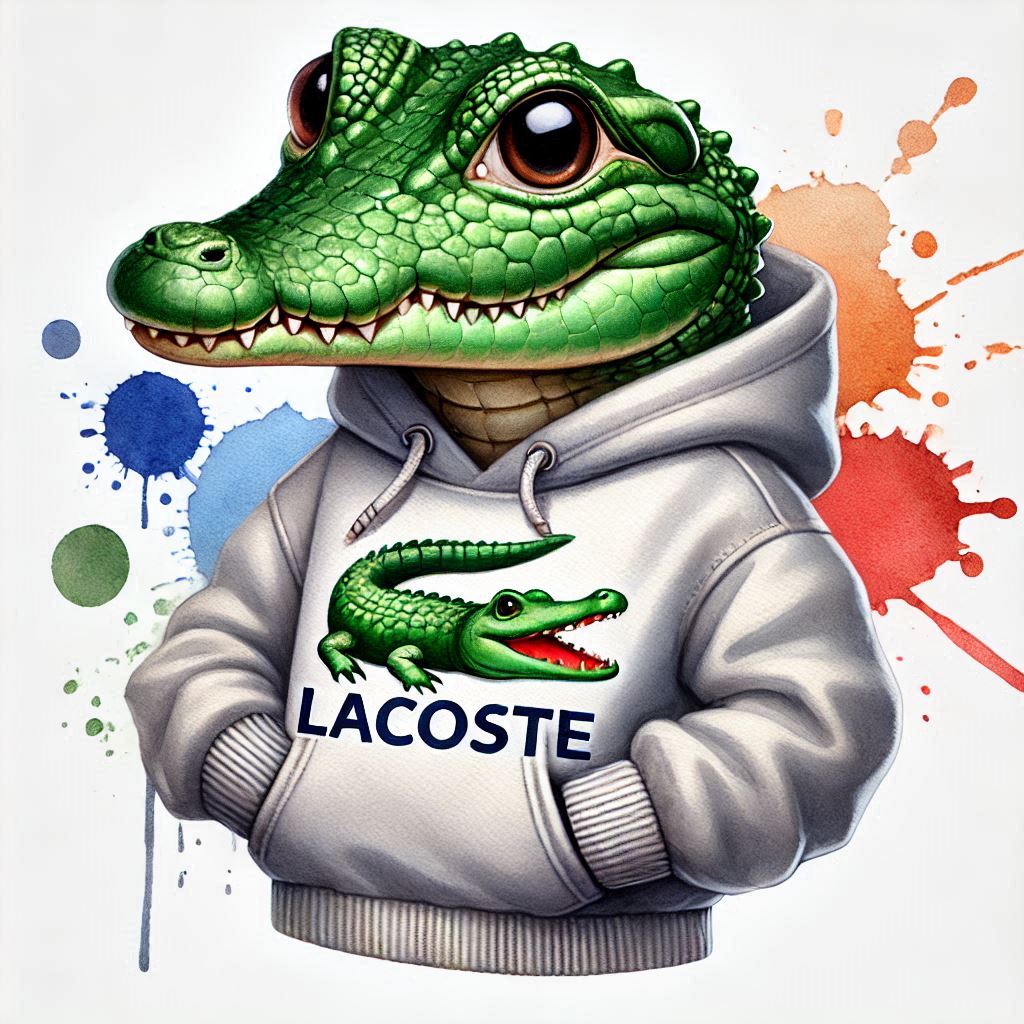 Krokodýl v mikině - cute