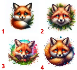 Liška - 4 motivy
