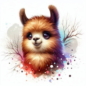 Lama hnědá