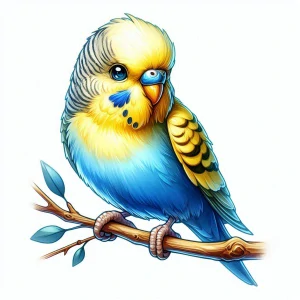 Andulka žlutomodrá