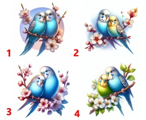 Andulky pár - 4 motivy