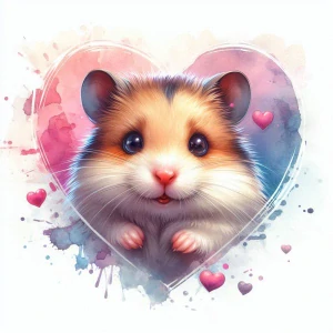 Křeček kreslený cute