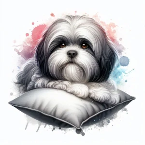 Lhasa apso šedý