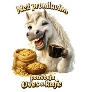 Bílý kůň : Než promluvím potřebuji oves a kafe