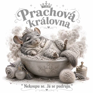 Činčila prachová královna