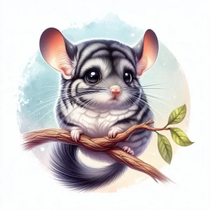 Činčila šedá cute