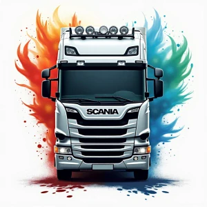 Scania a ohnivé barvy