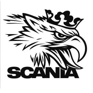 Samolepka na auto scania