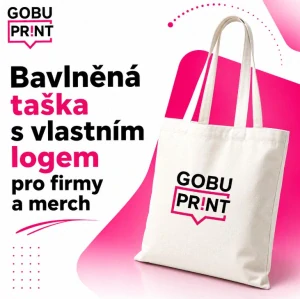 Bavlněná taška s vlastním logem – potisk tašek pro firmy a merch