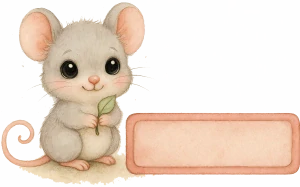 Jmenovky myška 35ks