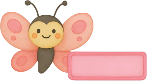 Jmenovky motýlek 35ks