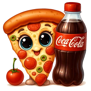 Pizza a coca cola