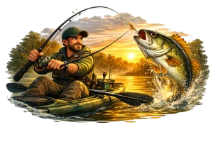 Rybář na lovu