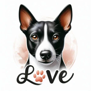 Basenji černobílý love