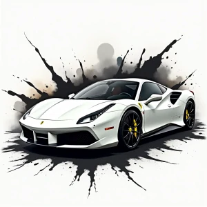 Ferrari bílé