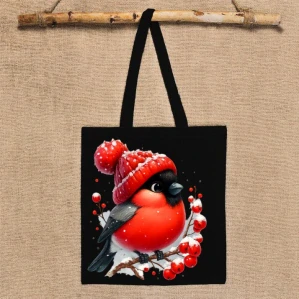 Plátěné tašky se zimním motivem