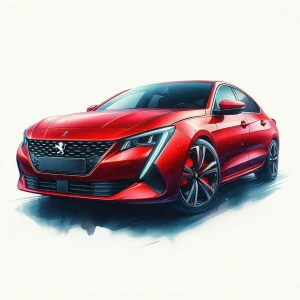 Peugeot 508 červený