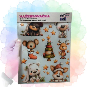 Arch A4 plný vánočních zvířátek