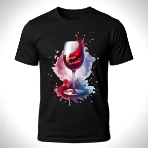 Tričko červené víno