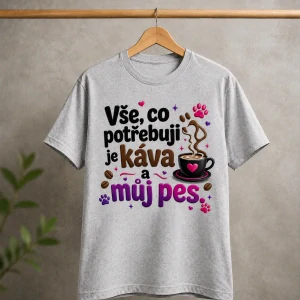 Tričko Káva a pes
