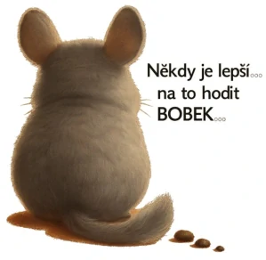 Činčila a bobek