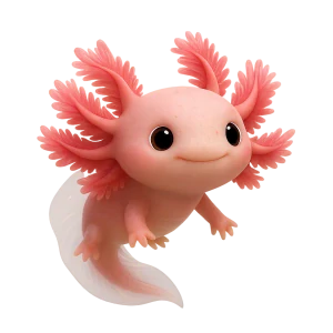 Axolotl mexický cute