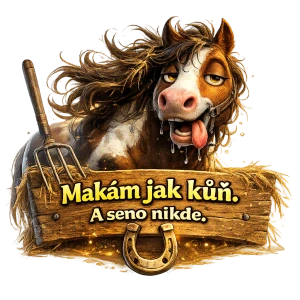 Pracovní kůň - makám a seno nikde!