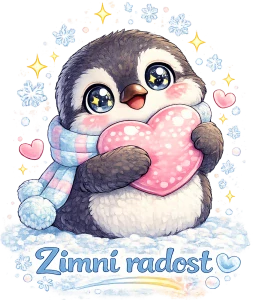 Tučňák zimní radost